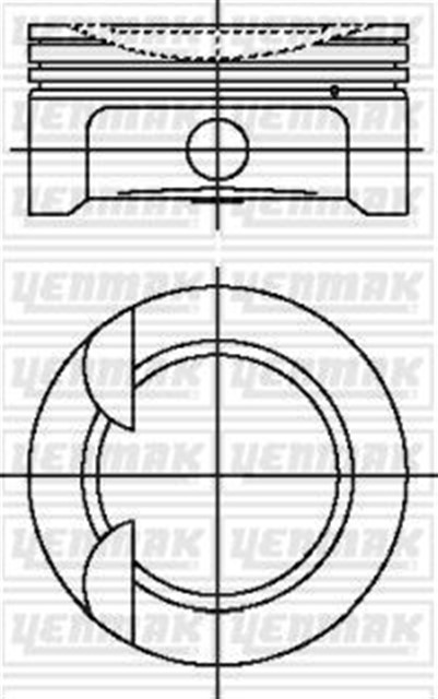 PISTON SEGMAN STD I30 / I20 BENZINLI G4FC 1.6 BENZ. 77.50 MM
