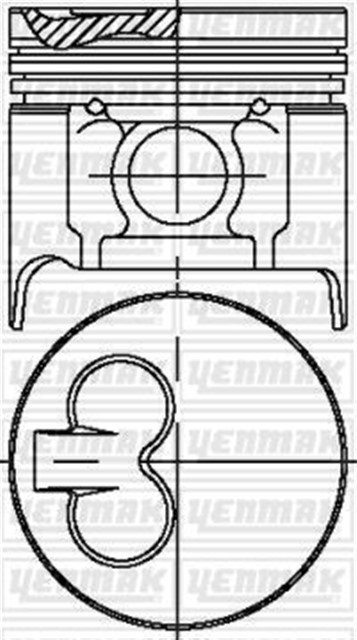 PISTON SEGMAN STD MAZDA E2200 YM 99 - RF