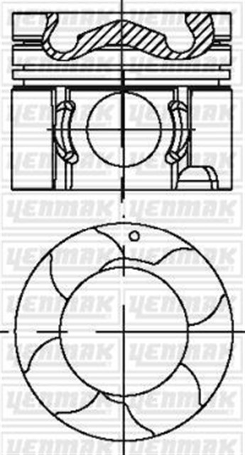 PISTON SEGMAN STD FUSO CANTER 859 EURO4 / 4M42 95.50MM