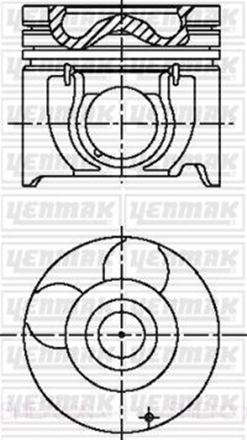 PISTON SEGMAN STD.STAREX CRDI - SORENTO - 140 D4CB 91.00MM