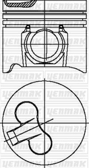 PISTON SEGMAN STD BONGO 2700 / PREGIO