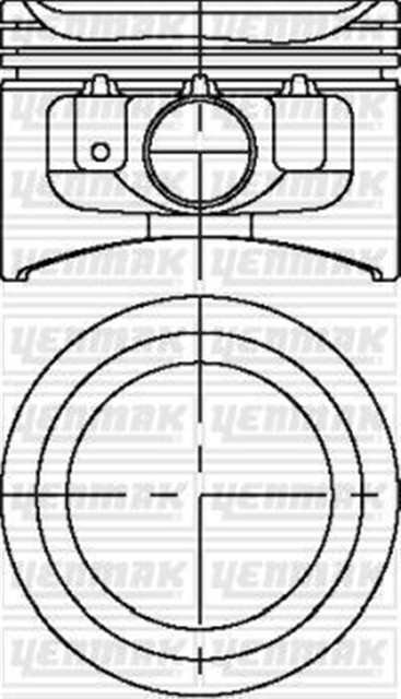 MOTOR PISTON SEGMAN STD LAND ROVER 94MM