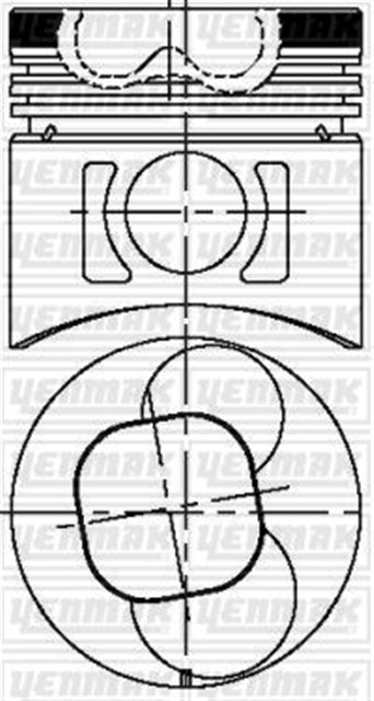 PISTON SEGMAN STD ISUZU NPR59 ADET A/ B/ C 3777705750