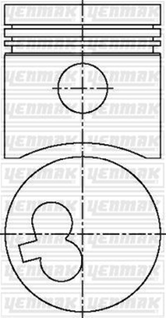 PISTON SEGMAN STD CERES 2400 ADET