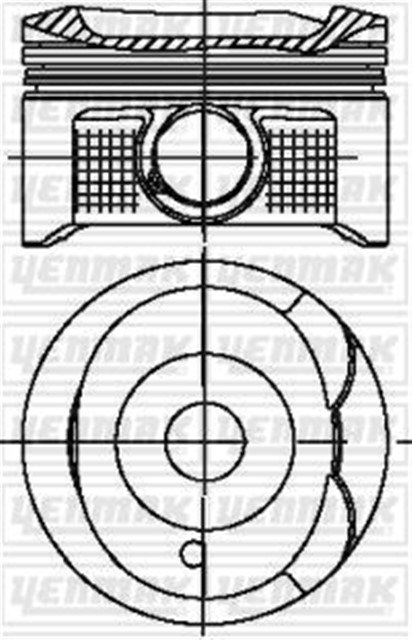 MOTOR PISTON SEGMAN STD TOYOTA 79MM