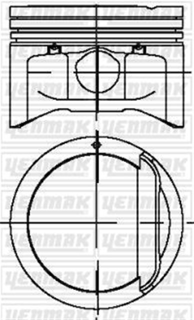 PISTON STD ELANTRA 2.0 01 - 06 / TUCSON 2.0 / COUPE 2.0 82MM G4GC - G4GF BENZINLI
