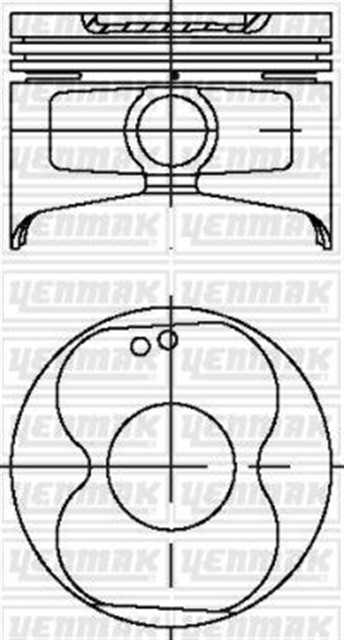PISTON SEGMAN STD COROLLA 1.6 KRB 4AF 88 - 93