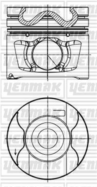 MOTOR PISTON SEGMAN STD LAND ROVER 81MM