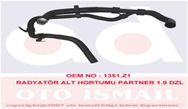 RADYATOR ALT HORTUMU BERLINGO I 96 - 15