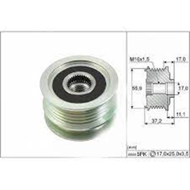 ALTERNATOR KASNAGI 6 KANAL RULMANSIZ SABIT CLIO II - MGN - KNG - SCENIC K4M - K4J - K9K - F4P 2001 - 