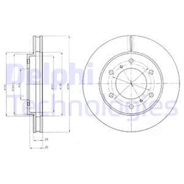 FREN DISKI CIFTLI PAKET . DELIKLI ON FIAT // MITSUBISHI; FULLBACK. FULLBACK CROSS // L200 01/2006
