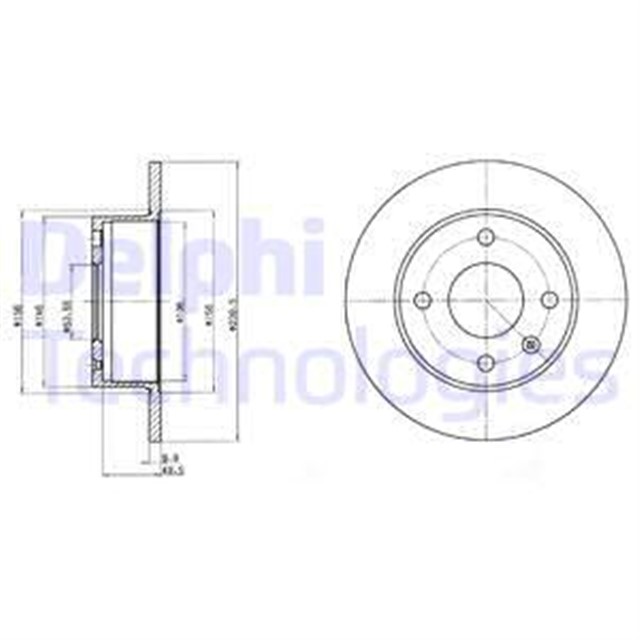 FREN DISKI CIFTLI PAKET . DELIKSIZ ON FORD ESCORT 10/1985 09/1990