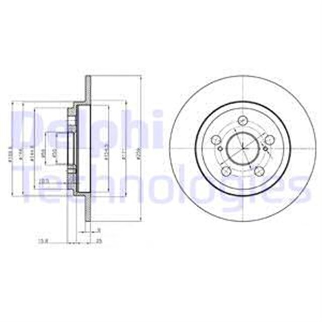FREN DISKI CIFTLI PAKET . DELIKSIZ ARKA TOYOTA URBAN CRUISER 05/2009