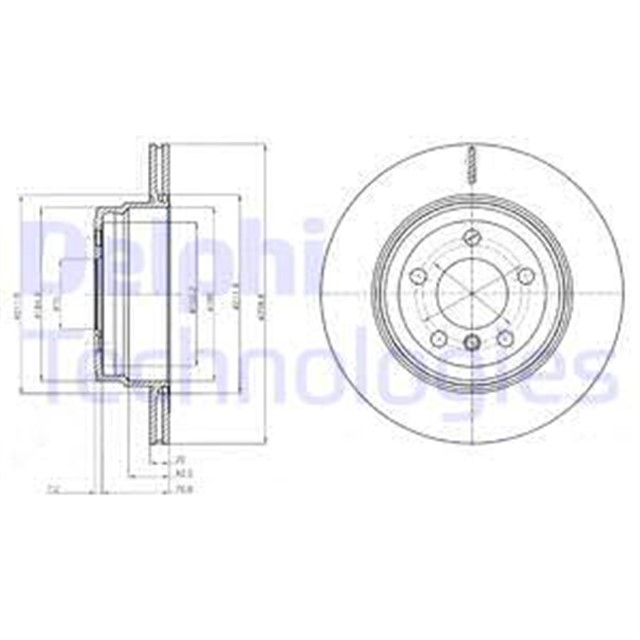 FREN DISKI ARKA BMW X5 E70 LCI F15 X6 E71 F16