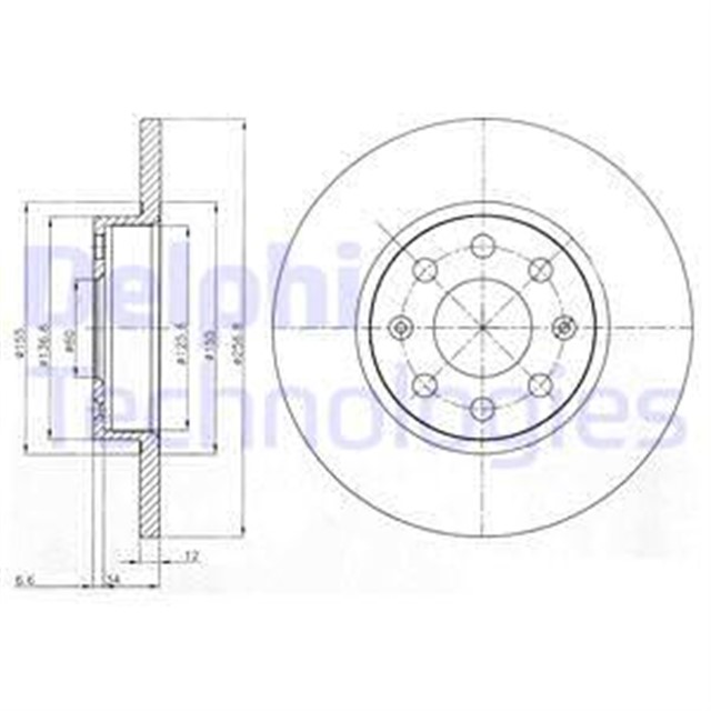 ON FREN AYNASI CORSA D 1.0 GRANDE PUNTO 1.2 257X12X10X4DL DOLU