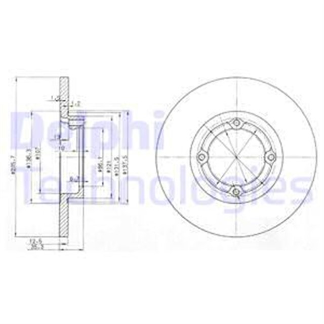 FREN DISKI CIFTLI PAKET . DELIKSIZ ON CHEVROLET // DAEWOO; MATIZ. SPARK // MATIZ 01/1998