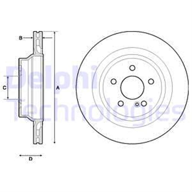 FREN DISKI ARKA MERCEDES C218 W211 W212 S212