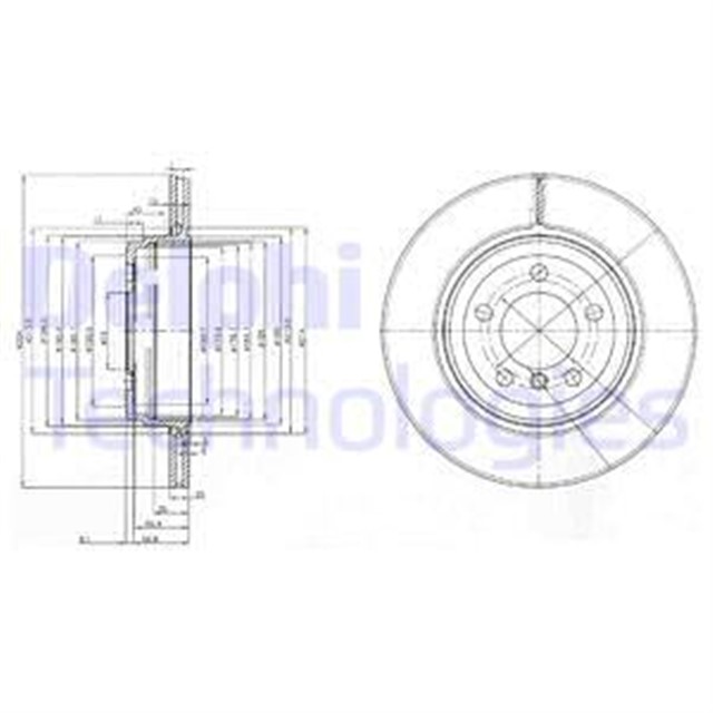 FREN DISKI CIFTLI PAKET . DELIKLI ARKA BMW 730. 735 11/2001