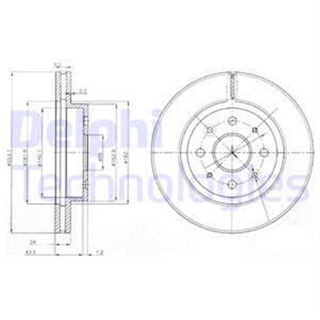 FREN DISKI CIFTLI PAKET . DELIKLI ON KIA RIO 08/2002 10/2005
