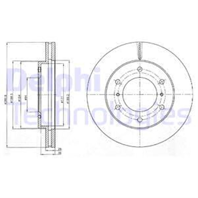 FREN DISKI CIFTLI PAKET . DELIKLI ON MITSUBISHI PAJERO. SHOGUN 09/2006