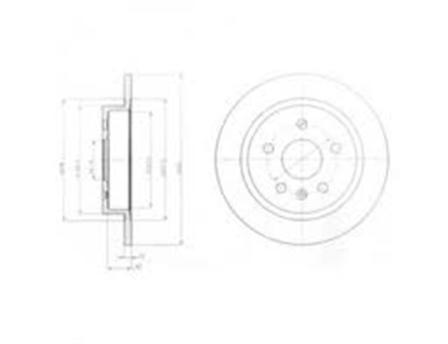 ARKA FREN AYNASI INSIGNIA A 08 SAAB 9 - 5 YS3G 10 16 JANT 292X12X5DL DOLU