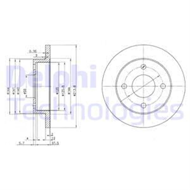 FREN DISKI CIFTLI PAKET . DELIKSIZ ON NISSAN MICRA 12/1982 11/1988