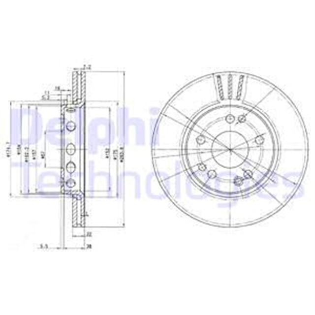 FREN DISKI CIFTLI PAKET . DELIKLI ON MERCEDES E200. E220. E280. E300 06/1993
