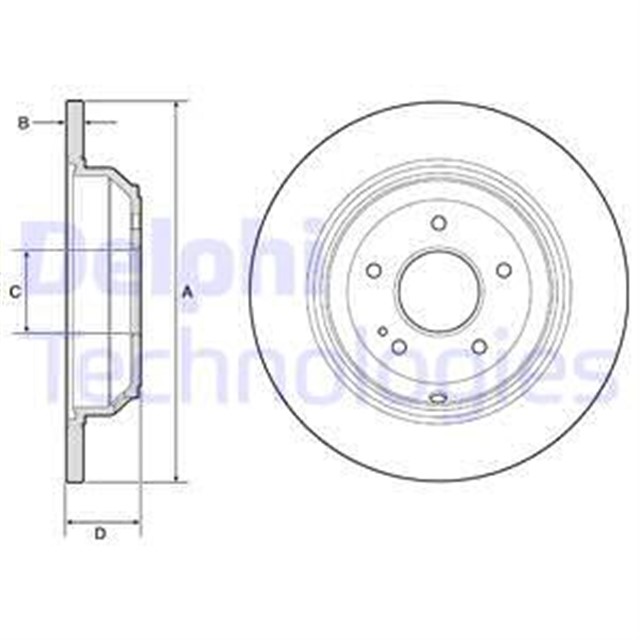FREN DISKI CIFTLI PAKET - BOYALI. DELIKSIZ ARKA HYUNDAI GENESIS 06/2014