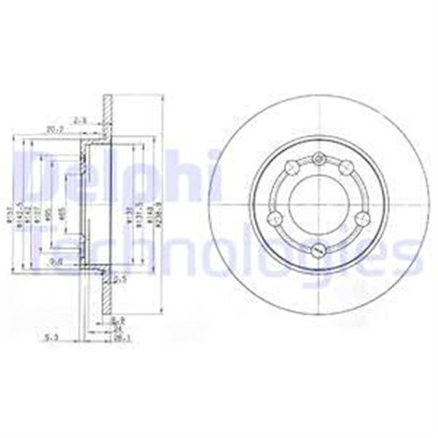 FREN DISKI CIFTLI PAKET . DELIKSIZ ARKA AUDI // SKODA // VW; A3. TT // OCTAVIA // BORA. GOLF 1998