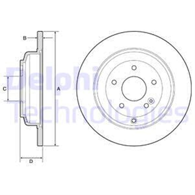 FREN DISKI CIFTLI PAKET - BOYALI. DELIKSIZ ARKA HYUNDAI GENESIS COUPE 01/2008