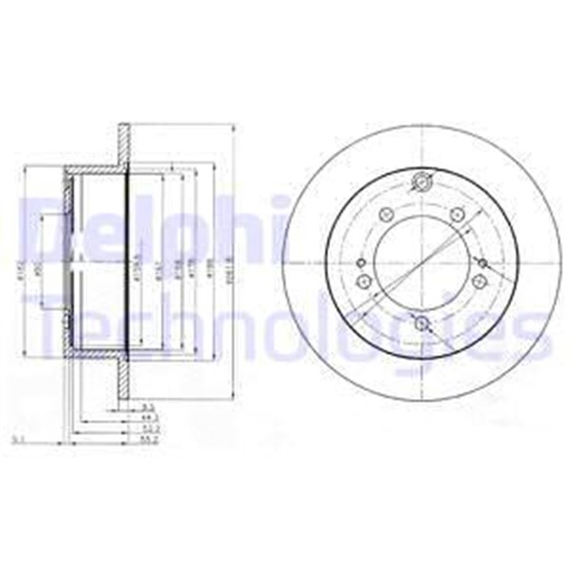 FREN DISKI CIFTLI PAKET . DELIKSIZ ARKA MITSUBISHI MONTERO. PININ 12/1999