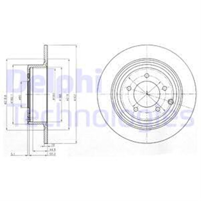 FREN DISKI CIFTLI PAKET . DELIKSIZ ARKA CHRYSLER // DODGE // JEEP // MITSUBISHI; SEBRING // AVENGER . CALIBER // PATRIOT // ASX 09/2006