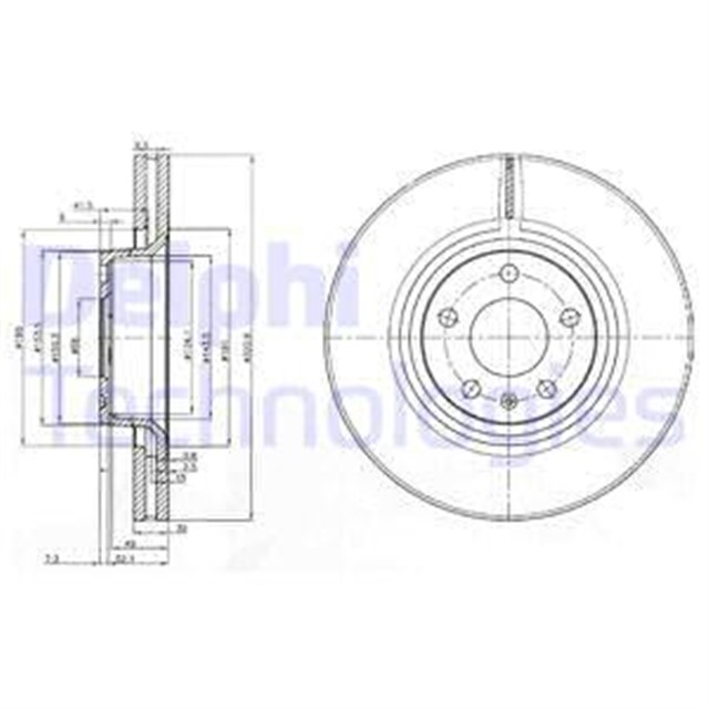 FREN DISKI CIFTLI PAKET . DELIKLI ON AUDI A6. A8. ALLROAD 07/2003 06/2011
