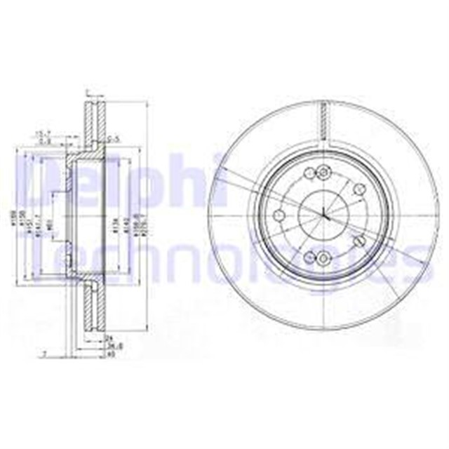 ON FREN DISKI RENAULT LAGUNA II 01 07 280X21.8 HAVALI 5 DELIK