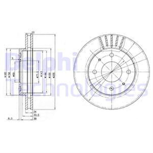 FREN DISKI CIFTLI PAKET . DELIKLI ON HYUNDAI // KIA // MITSUBISHI // PROTON; SANTAMO // JOICE // GA LANT. LANCER. SAPPORO. SPACERUNNER. SPACEWAGON // IMPIAN 06/1987