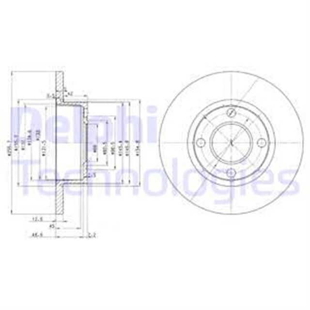 FREN DISKI CIFTLI PAKET . DELIKSIZ ON AUDI 80 08/1991 08/1992