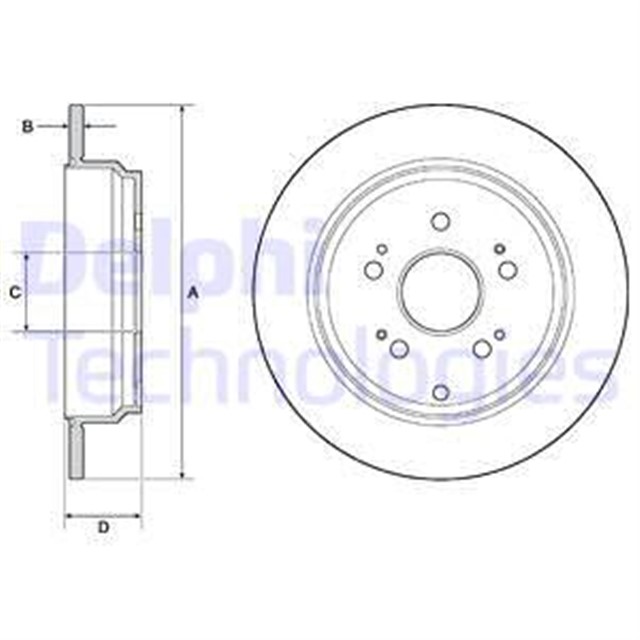 FREN DISKI CIFTLI PAKET - BOYALI. DELIKSIZ ARKA HONDA CR - V 01/2012