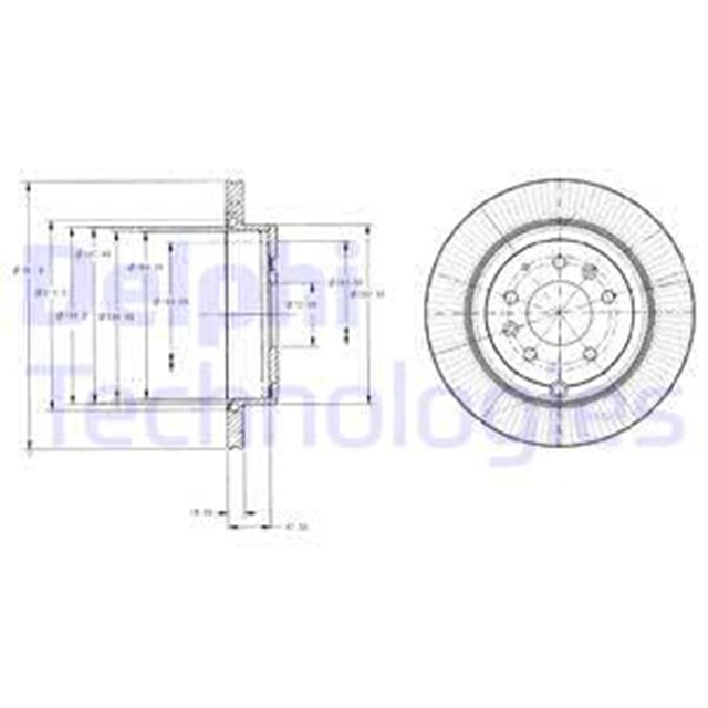 FREN DISKI CIFTLI PAKET . DELIKLI ARKA MAZDA CX - 7 05/2007