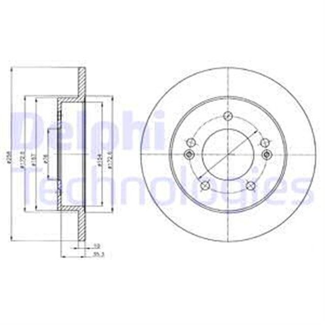 FREN DISKI CIFTLI PAKET . DELIKSIZ ARKA HYUNDAI // KIA; IX20 // VENGA 02/2010