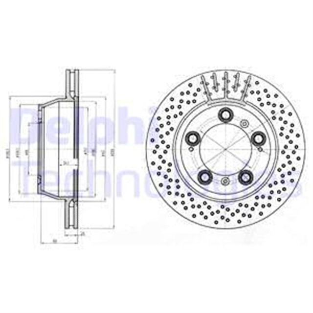 FREN DISKI CIFTLI PAKET - BOYALI. DELIKLI ARKA PORSCHE 911. BOXSTER 09/1997