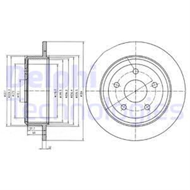 FREN DISKI CIFTLI PAKET . DELIKSIZ ARKA JEEP WRANGLER 09/2006