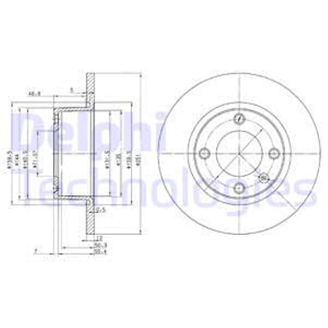 FREN DISKI CIFTLI PAKET . DELIKSIZ ARKA CITROEN XANTIA 1993