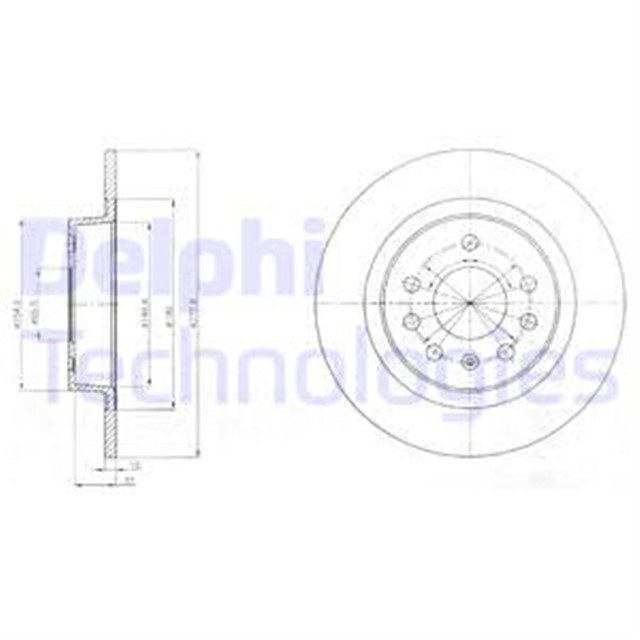 ARKA FREN AYNASI ASTRA H GTC 2.0T 04 14 ZAFIRA B 05 15 277.9X10X5DL DOLU