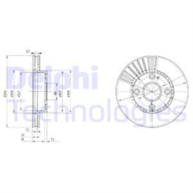 FREN DISKI CIFTLI PAKET . DELIKLI ON MAZDA 323 10/1998 12/2003