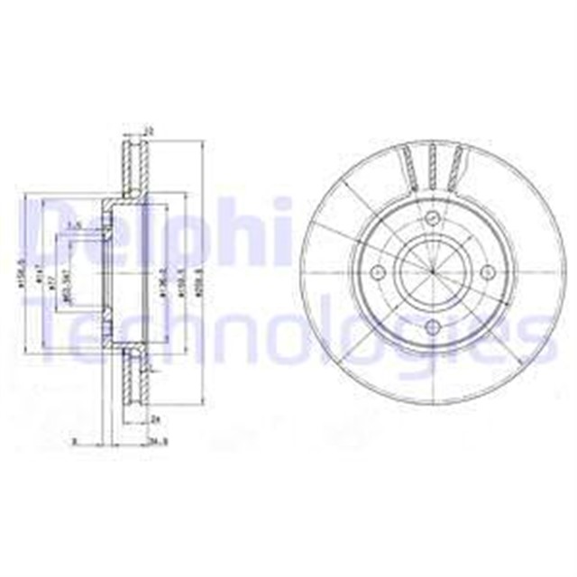FREN DISKI CIFTLI PAKET . DELIKLI ON FORD ESCORT. ORION 08/1990 12/1996