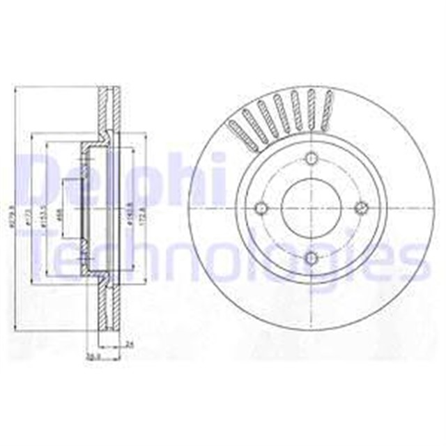 FREN DISKI CIFTLI PAKET . DELIKLI ON NISSAN CUBE. TIIDA 09/2007