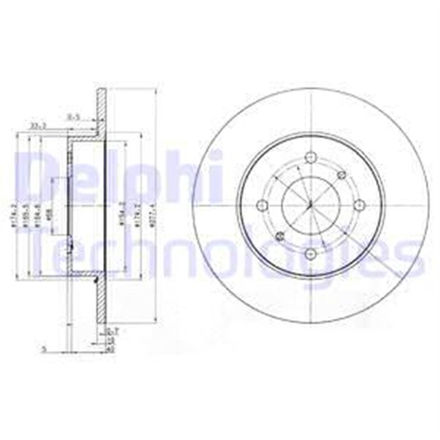 ARKA FREN AYNASI NISSAN PRIMERA P11/WP11 96 02 278X10X4DELIK