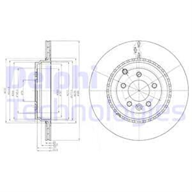 FREN DISKI TEKLI PAKET - BOYALI. DELIKLI ARKA LAND ROVER RANGE ROVER SPORT 10/2009 07/2013