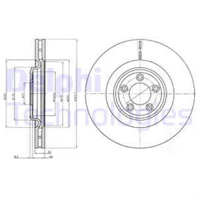 ON FREN AYNASI ADET JAGUAR XF 09 - 15 XJ 09 15 XK 06 - 14 FTYPE 12 17 STYPE 355X32XHAVX5D BOYALI