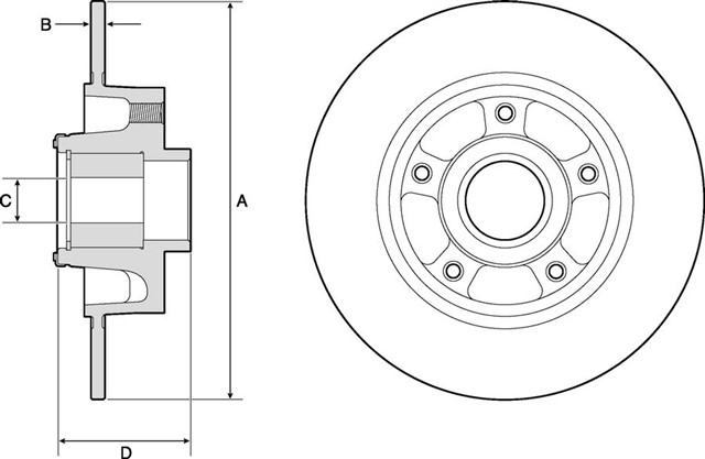 ARKA FREN AYNASI RULMANLI RENAULT MEGANE III 09 15 SCENIC III 09 15 GRAND SC NIC III 09 15 260X8X86.2 5 DELIK